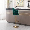 17.3'' Green Vintage Bar Stools with Back and Footrest Counter Height Dining Chairs - 2 of 4
