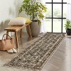 Faux Sheepskin Area Rug, Washable Runner Rug, Stain Resistant, Foldable & Non-Slip Boho Print Carpet for Living Room, Bedroom, Office - 3 of 4