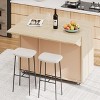 NicBex Mobile Kitchen Island Cart Kitchen Carts on Wheels with Storage, 3 Cabinet Doors 4 Drop Leaf for Kitchen - 4 of 4