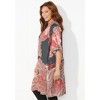 Catherines Women's Plus Size Luxe Georgette Long Duster - 4 of 4