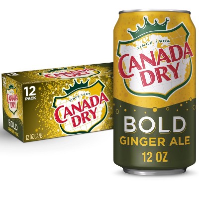 Canada Dry Ginger Ale Bold Soda - 12pk/12 fl oz Cans