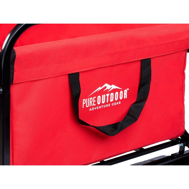 Monoprice Heavy Duty All Terrain Collapsible Outdoor Wagon, Red - Durable, 600D Oxford, Mildew and UV Resistant - Pure Outdoor Collection, 2 of 7