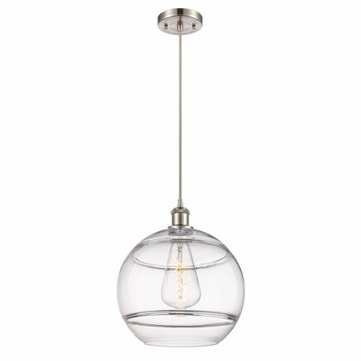 Rochester - 1 Light Cord Hung Mini Pendant In Industrial Style-13.38 Inches Tall and 12 Inches Wide
