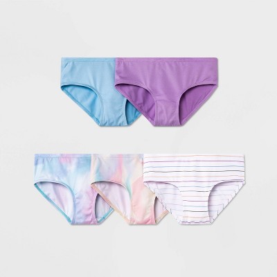 Girls' 5pk Microfiber Tie-Dye Underwear - art class™ 