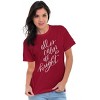 Cute Christmas All is Calm and Bright Womens Graphic T Shirt Tees Brisco Brands - 3 of 4
