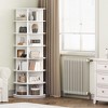 7-Tier Free-Standing Rotating Shoe Rack Tower, Shoe Display Stand, 360° Spinning Vertical Shoe Organizer for Entryway, Bedroom, White - 3 of 4