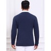 INSPIRE CHIC Men's Slim Fit Crew Neck Long Sleeve Soft Twist Textured Cable Knit Pullover Sweater - 3 of 4