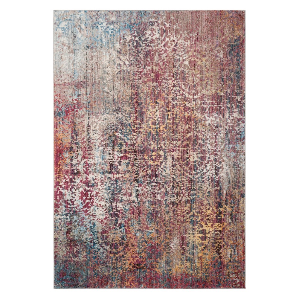 4'x6' June Medallion Loomed Accent Rug Pink/Multi - Safavieh