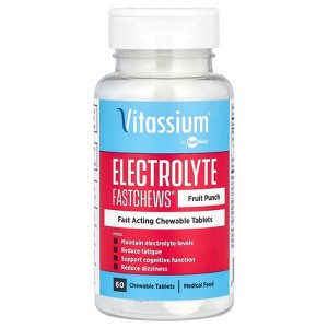 Vitassium Electrolyte FastChews®, Fruit Punch , 60 Chewable Tablets - 1 of 2