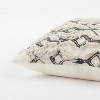 HomeRoots Ivory Gray Snakeskin Pattern Throw Pillow - 4 of 4