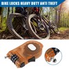 Unique Bargains Adjustable Retractable Bike Chain Lock with 3 Digit Bike Lock Cable Blue 1Pc - 2 of 4