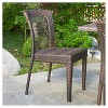 Dusk 7pc Wicker Dining Set - Multi-brown - Christopher Knight Home: Weather-Resistant, No Cushion, Rectangular Table - 4 of 4