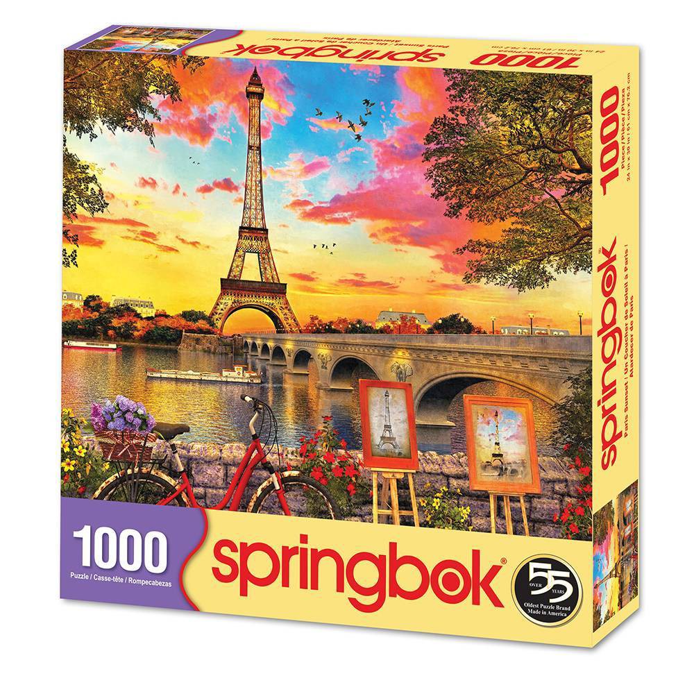 Photos - Jigsaw Puzzle / Mosaic Springbok Paris Sunset Jigsaw Puzzle - 1000pc 