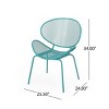 3 Piece Metal Patio Table and Chairs Sets, Outdoor Conversation Furniture Set,Metal Patio Table and Chairs Set for Small Space-Maison Boucle - 4 of 4