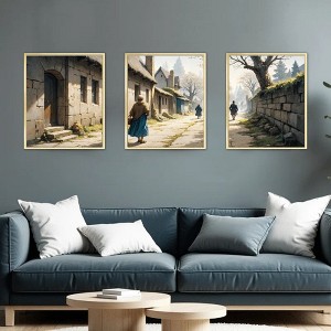 Floral Canvas Wall Art with Strong Artistic and Visual Aesthetics,3 - Pieces - 1 of 4