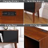 Garvee Elegant Record Player Stand with Vinyl Storage ¨C Holds Up to 300 Albums, Built-In Charging Station, and Sliding Door Cabinet - 2 of 4