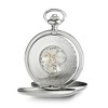 Black Bow Jewelry Charles Hubert Stainless Steel Double Cover Tritium Pocket Watch - 2 of 4