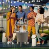 Tangkula 10 Gallon Cooler Bar Table w/ Telescopic Tabletop 3-in-1 Coffee Table Ice Bucket - 3 of 4