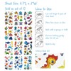 Wrapables Waterproof Glitter Temporary Tattoos, Birthday Party Favors and Supplies, Goodie Bag Fillers, 12 Sheets Ocean Animals - 2 of 4