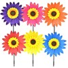 1Pcs Sunflower Wind Spinners for Garden Home Patio Lawn Garden Yard Outdoor Decoration, Yellow - 2 of 3