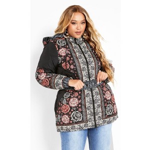 Avenue Women's Plus Size Flora Puffer Jacket - 1 of 4