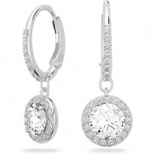 Angel Crystal Drop Earrings Collection Advanced Fashion Temperament, Low Allergy Suitable for Women - 1 of 4