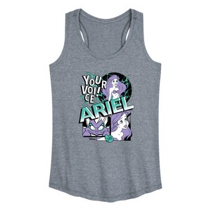 Women's - Disney Princess - Ariel Pop Graphic Racerback Tank - 1 of 4