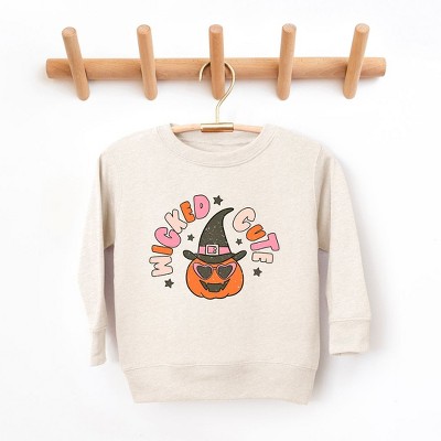 The Juniper Shop Wicked Cute Pumpkin Toddler Graphic Sweatshirt