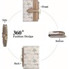FATMOON Women’s RFID Blocking Bifold Wallet Floral Vegan Leather Card Holder with Zipper Pocket & ID Window for Everyday Use, Travel & Gift - 4 of 4