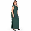 Plus Size Formal One Shoulder Rouched Mermaid Maxi Dress - 24seven Comfort Apparel™ - 2 of 4