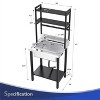 winado 28 x 24 in. One Compartment Stainless Steel Sink with Shelves - 2 of 4
