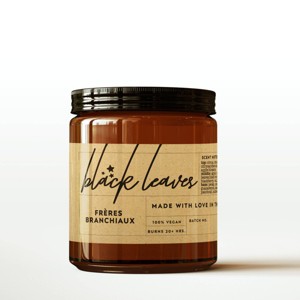 Black Leaves Candle - Freres Branchiaux - 1 of 3