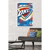 Trends International NBA Oklahoma City Thunder - Maximalist Logo 23 Framed Wall Poster Prints - 2 of 4