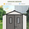 YARDSIGHT Outdoor Storage Shed With Lockable Doors, Metal Frame, Wind & Snow Resistant For Backyard Use - 4 of 4