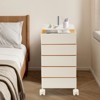 YIYIBYUS 360 Rotating Bedside Storage Cabinet 5 Tiers End Table with Wheels - 4 of 4