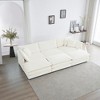 TiramisuBest Modular Sectional Sofa for Living Room,U Shaped Couch 5 Seater Convertible Sectional Couch with 1 Ottoman ,White Chenille - 2 of 4