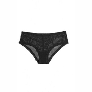Women's Mesh Lace Trim Hipster Panty - Blush Lingerie - 1 of 1