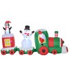11ft Christmas Inflatables Outdoor Decorations Holiday Train with Santa, Snowman and Penguin, Blow-Up Yard Christmas Decor with LED Lights Display - 2 of 4