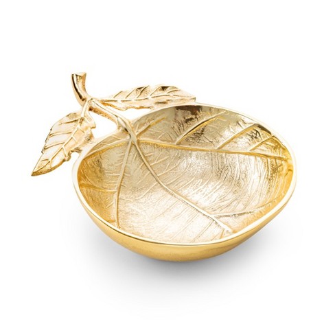 Classic Touch Gold Leaf Dish - 8.25"L - image 1 of 4