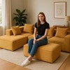 Grungis Comfy Corduroy Sofa Couch with 5 Seaters,U Shape Sectional Sofa with Flexible Modular Configuration,Sofa for Living Room Furniture - 2 of 4
