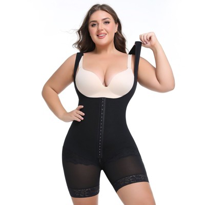 Voxshe Shapewear for Women Open Bust Design Full Body Shaper Butt Lifitng Bodysuit Firm Compression Garment
