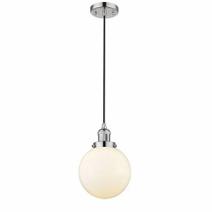 Beacon - 1 Light Cord Hung Mini Pendant In Industrial Style-11.5 Inches Tall and 8 Inches Wide - 1 of 1
