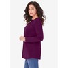 Roaman's Women's Plus Size Long Sleeve Crewneck Ultimate Tee - 4 of 4