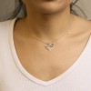 Haus of Brilliance Silver Diamond Accent Infinity Heart Love Pendant Necklace - 4 of 4