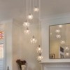 LLHZSY 7 - Light Cluster Crystal Cylinder Stairway / Staircase Chandelier - W22 11/25" - 2 of 4