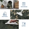 Modern Washable Area Rug for Living Room, Modern Floral Print Throw Carpet with Non Slip Backing, Low Pile Foldable Floor Mat for Home - 4 of 4