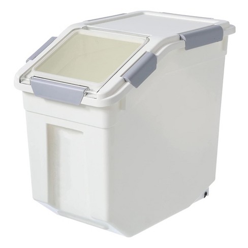 Juvale Plastic Bread Box Container with Lid and Handle, Storage