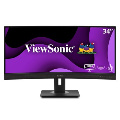 Manufacturer Refurbished - ViewSonic VG3456C 34" UWQHD Curved Docking Monitor with USB C  (CR)