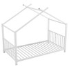 CAVINAS Whimsical Twin Size Platform Bed Frame, Toddler Bed for Bedroom, Metal House Kids Floor Bed Frame with Slat Support, No Box Spring Needed - 4 of 4