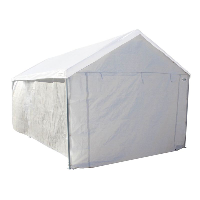 Caravan Canopy Domain Car Port Tent Sidewalls w/ Straps, White (Sidewalls Only), 1 of 8